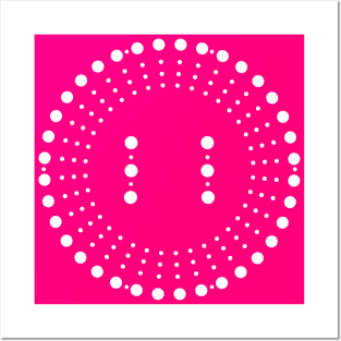 Simplistic Pink/White Spiral Posters and Art